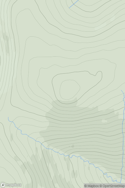 Thumbnail image for Creagan a' Chaise [Tomintoul to Banff] showing contour plot for surrounding peak